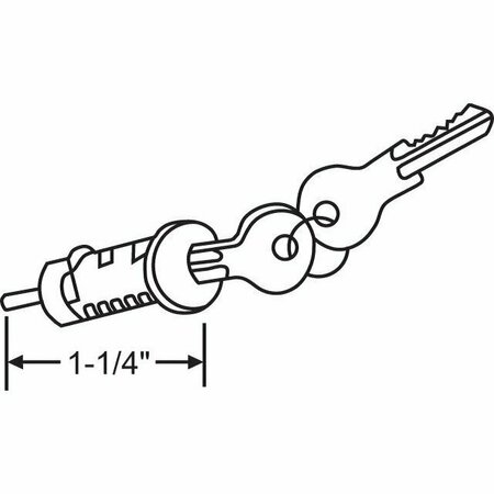 STRYBUC Key Cylinder with 2 Keys 900-21366